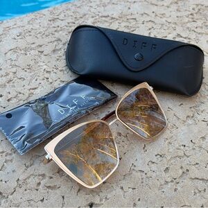 DIFF Becky Rose Gold Sunglasses 🕶️
